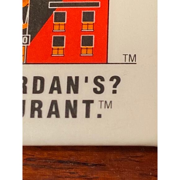 Pin back Lapel Button ad for Michael Jordan's The Restaurant 1.50 x 1.50 in EUC - Picture 3 of 9